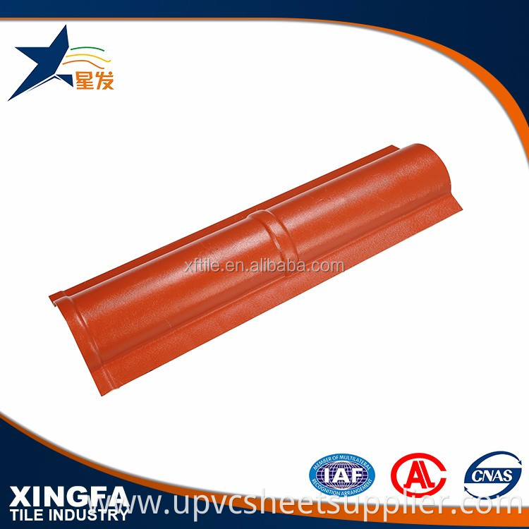 Green and environment friendly wpc clay roof ridge tile